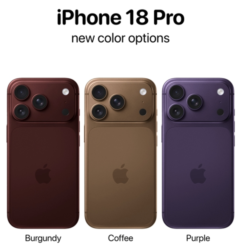 iPhone18 Pro 早期爆料：2nm芯片首发，配色三选一，标准版推迟至2027年发布
